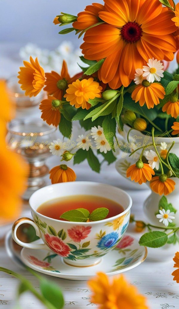 календула чай