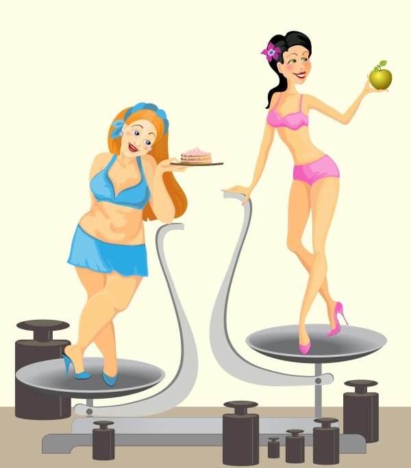 Девушка с весами