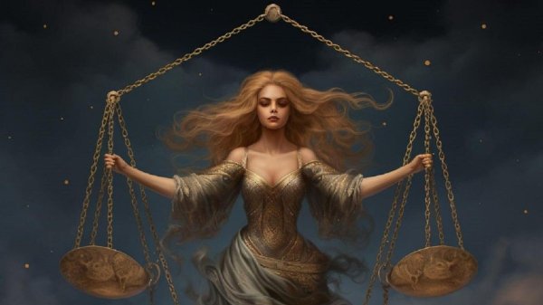 Девушка с весами