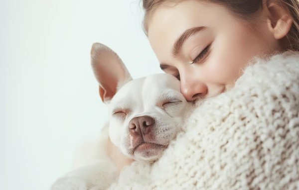 Девушка и собака