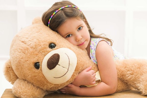 Девушка с мишкой