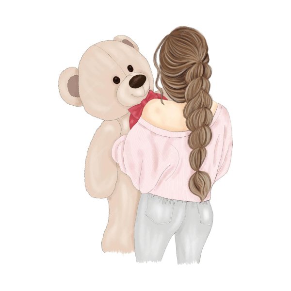 Девушка с мишкой