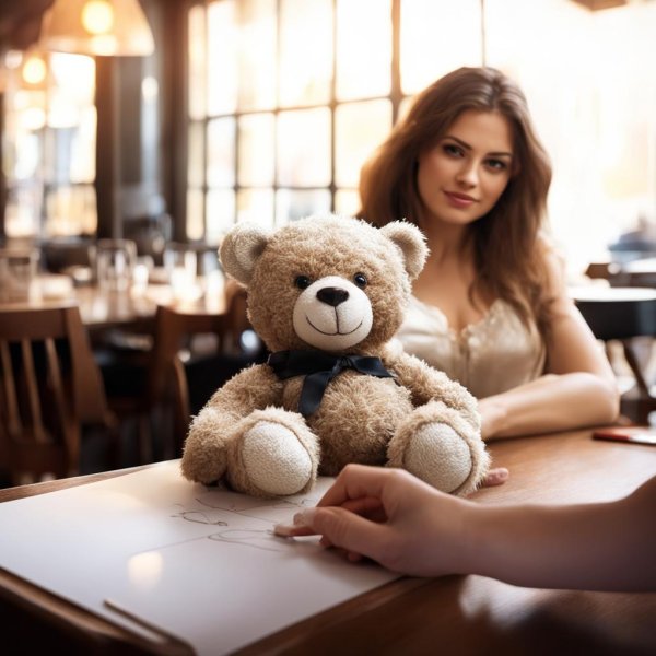 Девушка с мишкой