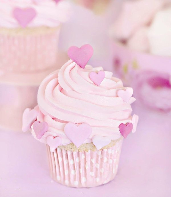 кекс розовый