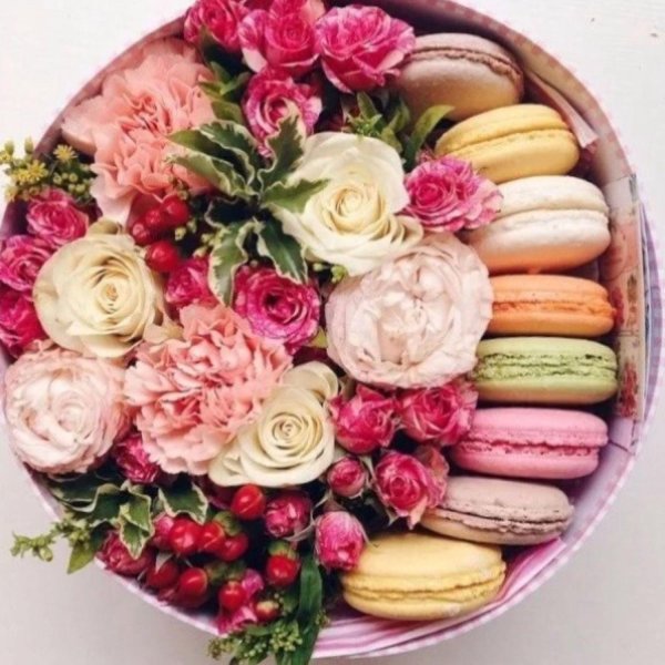 цветы в коробке