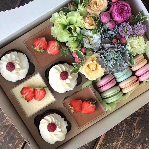 капкейки в коробке