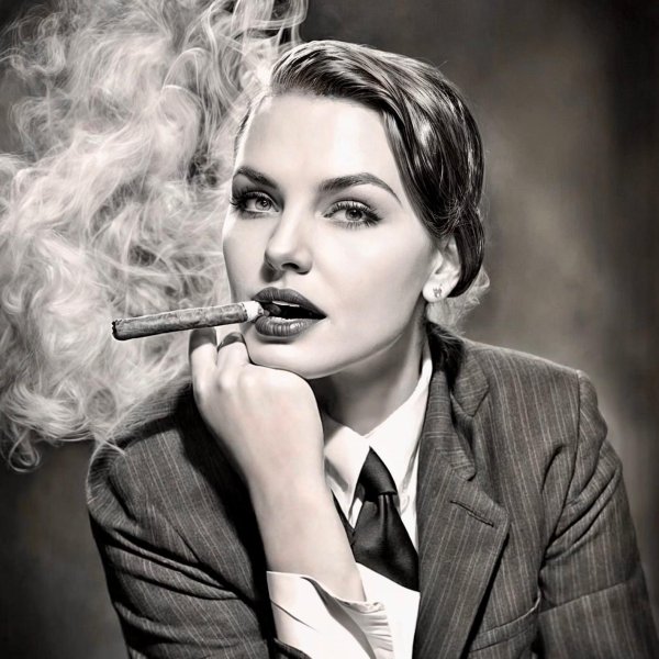 С курящими девушками