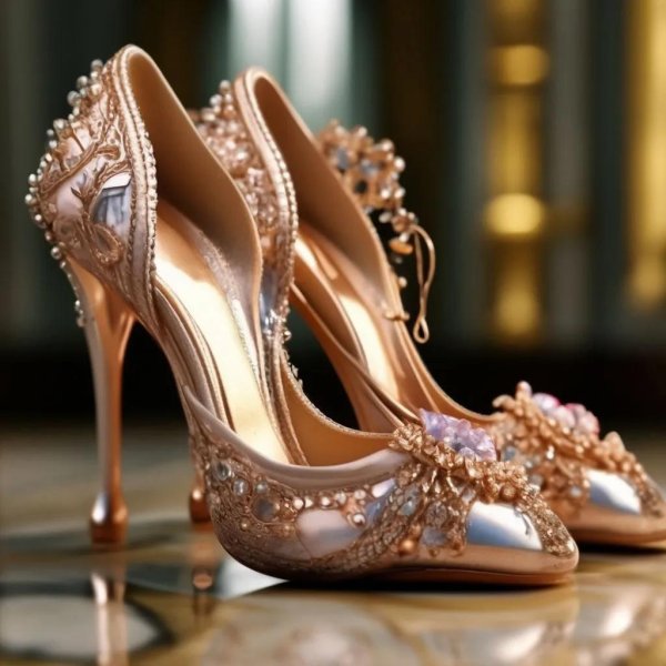 На девушках туфли