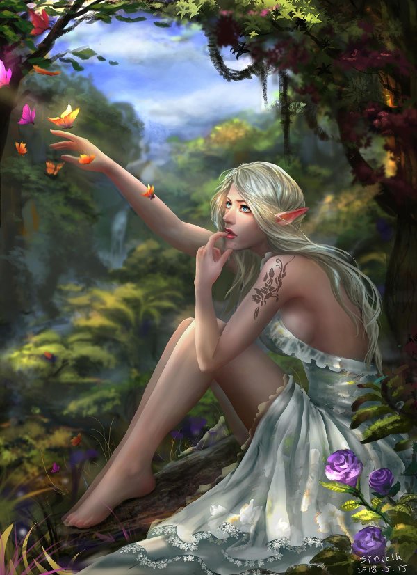 С девушками эльфами