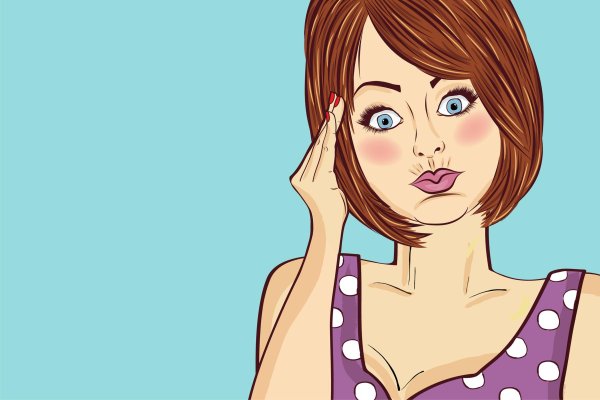 С девушка думает