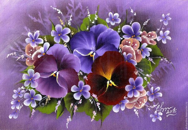 decoupageанютины глазки