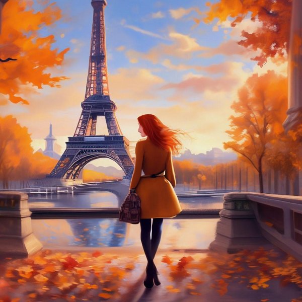 Париж и девушка