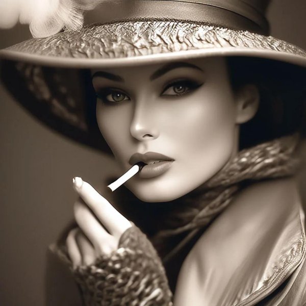 Девушка с сигаретой