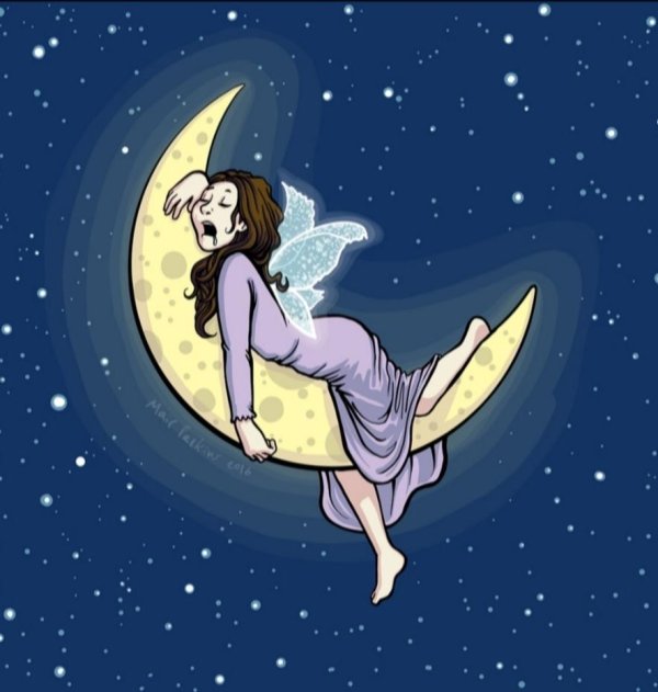 Девушка на месяце