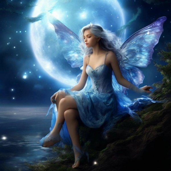 Девушка на месяце