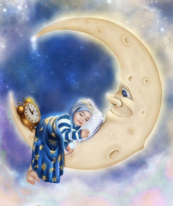 Девушка на месяце