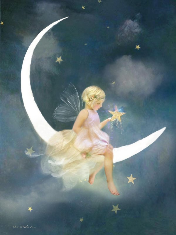 Девушка на месяце