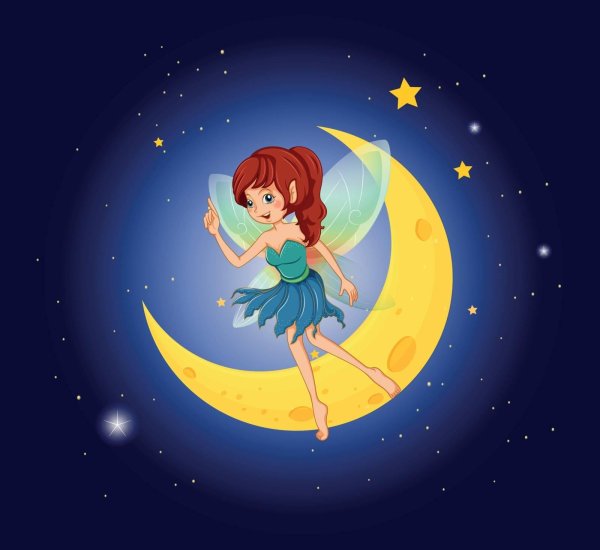 Девушка на месяце