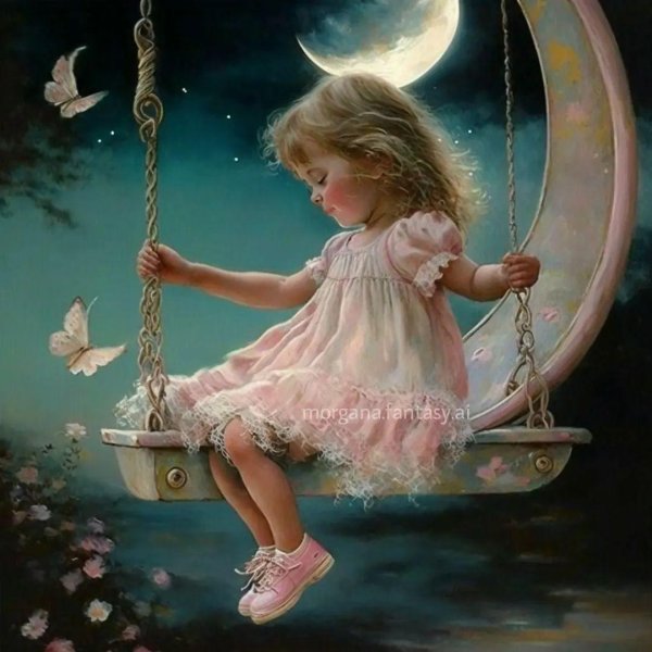 Девушка на месяце