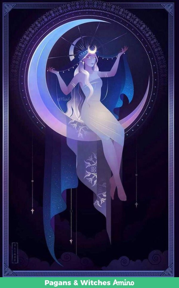 Девушка на месяце