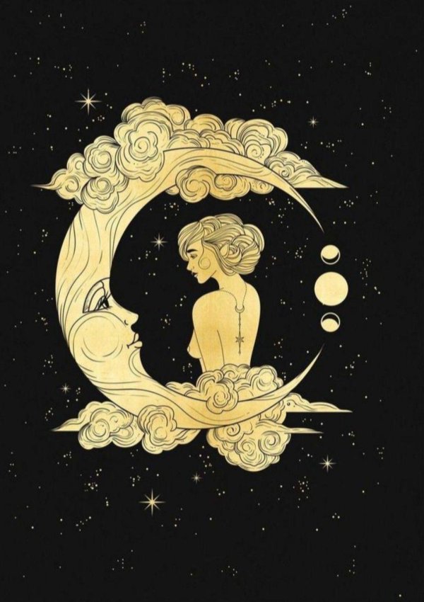 Девушка на месяце