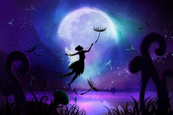 Девушка на месяце