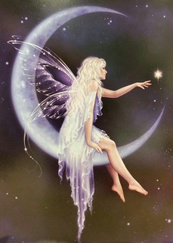 Девушка на месяце