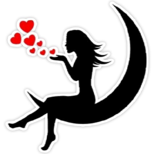 Девушка на месяце