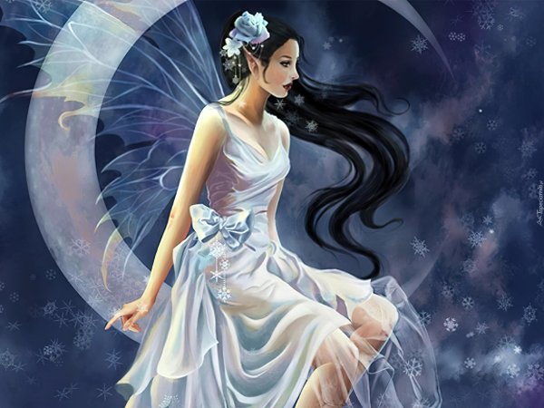 Девушка на месяце