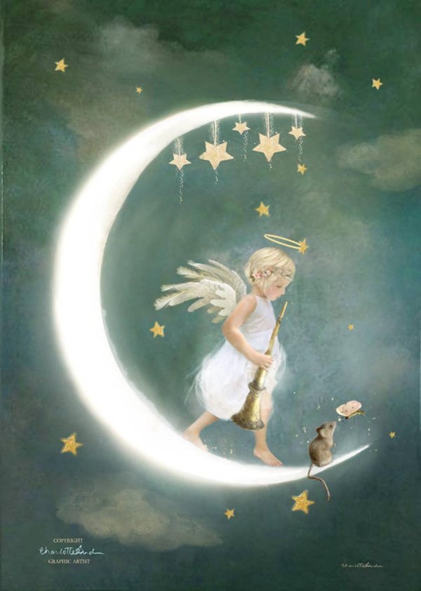 Девушка на месяце