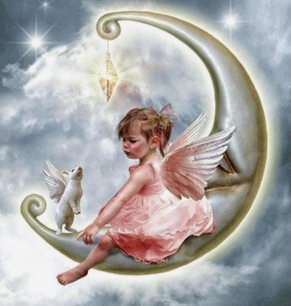 Девушка на месяце