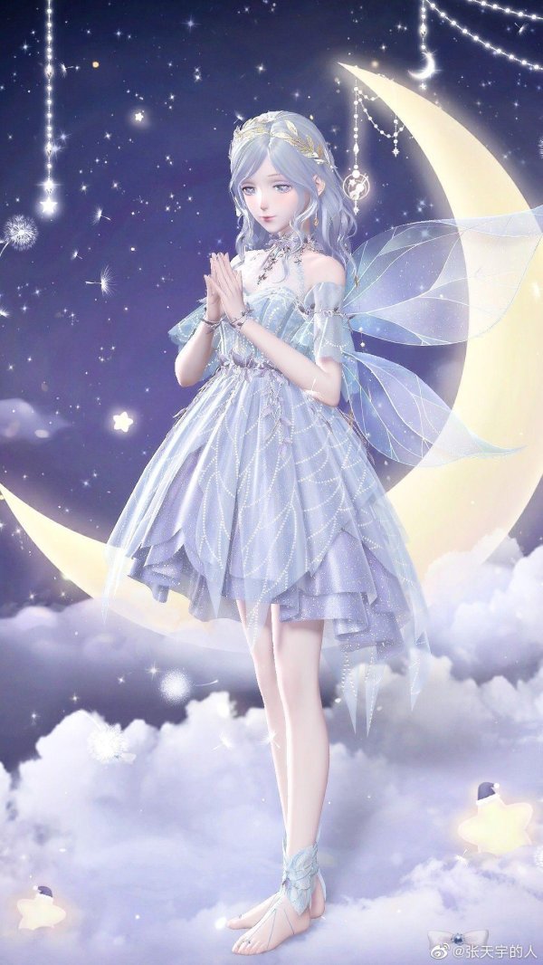 Девушка на месяце