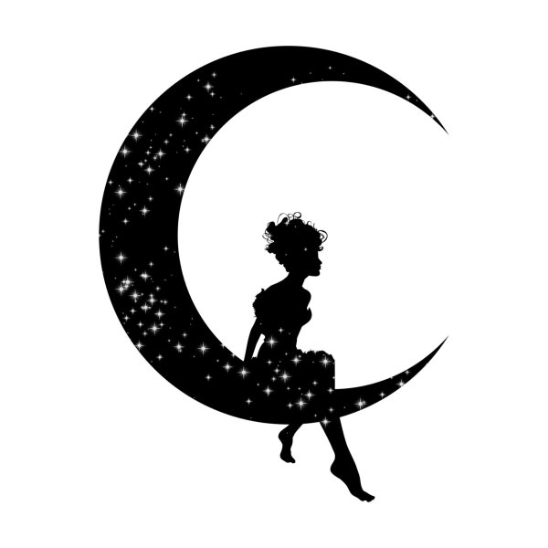 Девушка на месяце