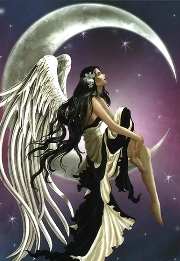 Девушка на месяце