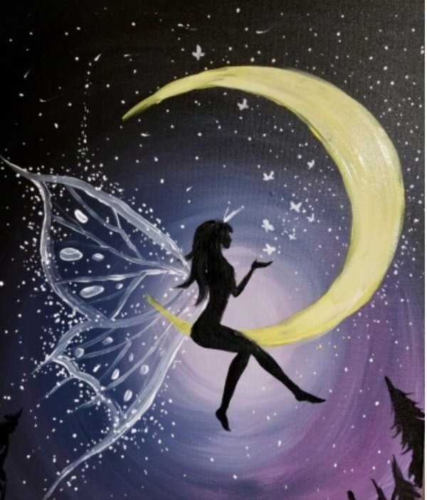 Девушка на месяце