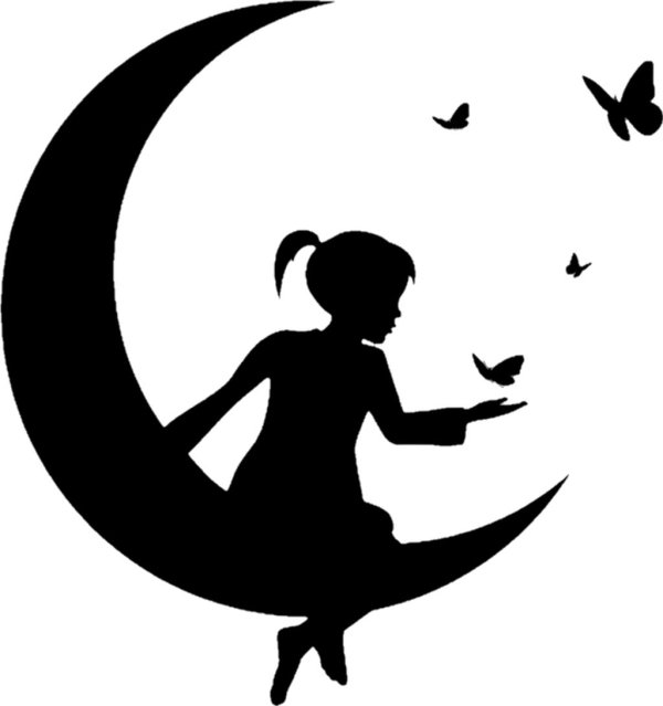 Девушка на месяце