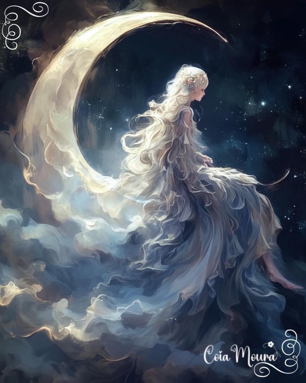 Девушка на месяце