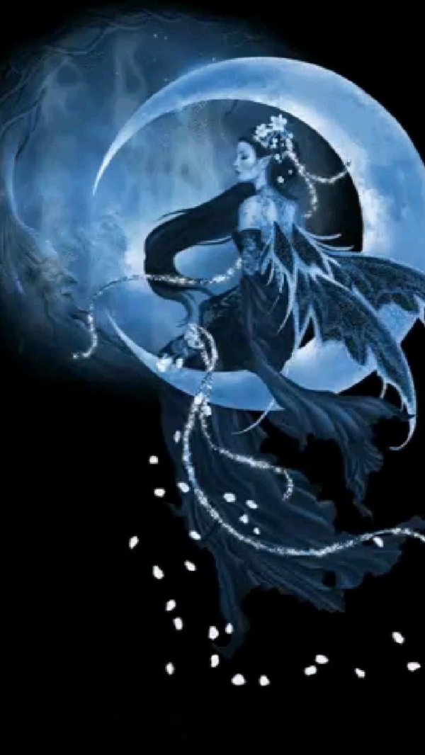 Девушка на месяце