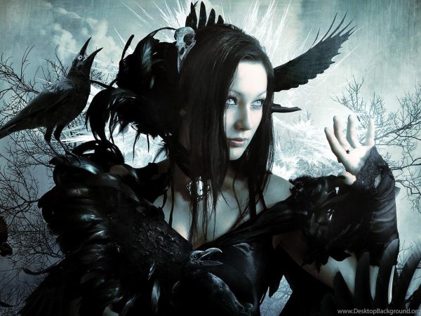 С девушками готика