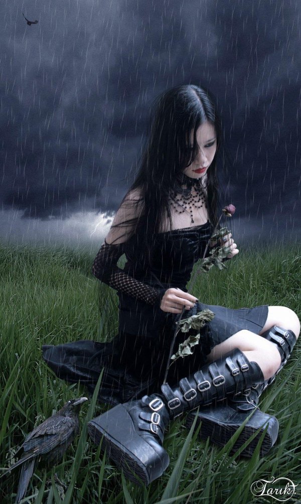 С девушками готика