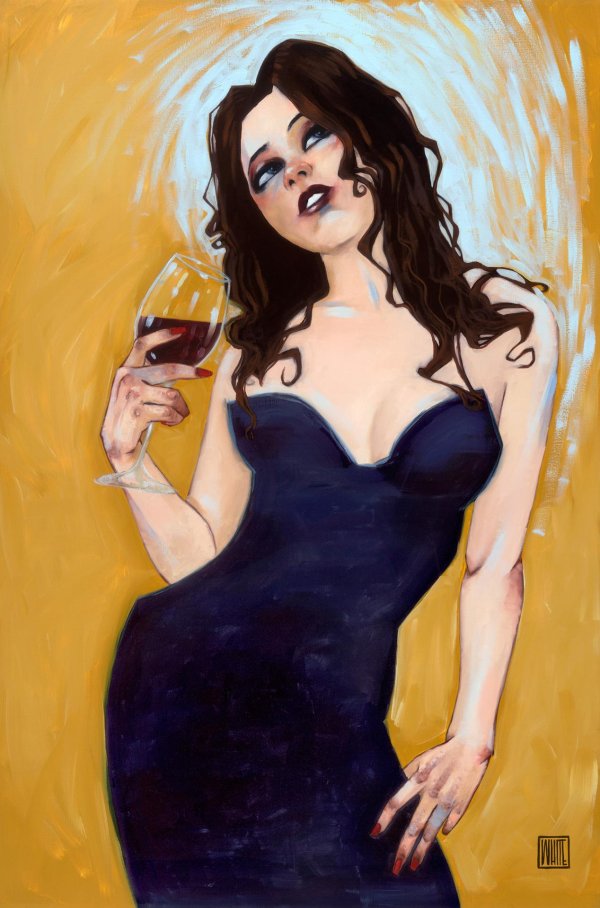 Девушка с бутылкой