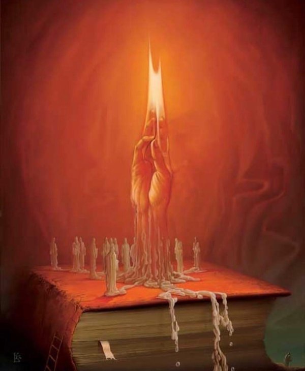 Девушка и свеча