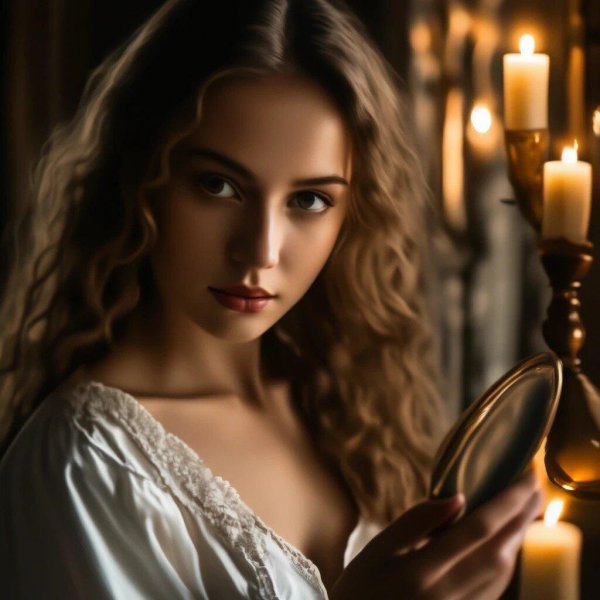 Девушка и свеча