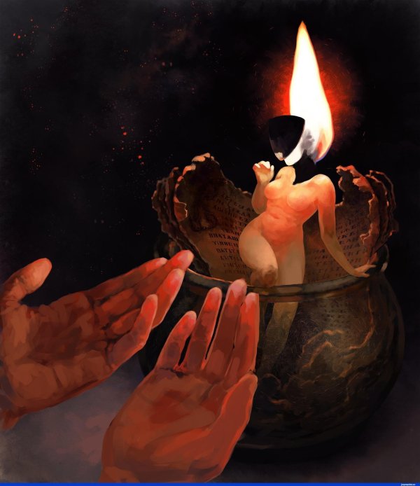 Девушка и свеча