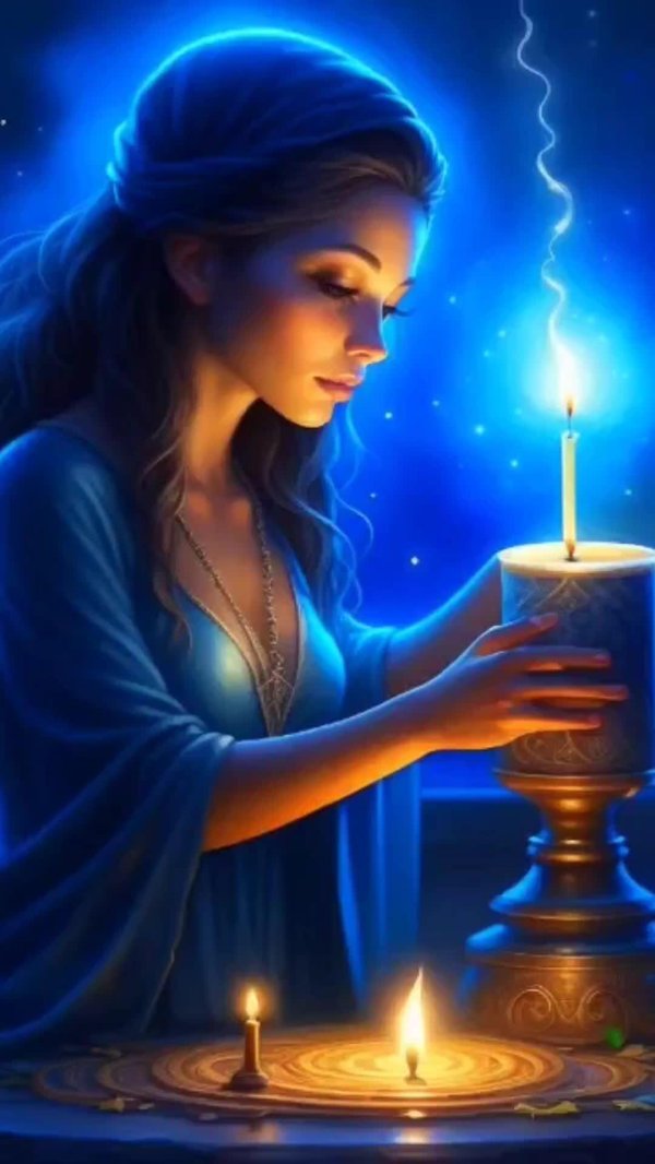 Девушка и свеча