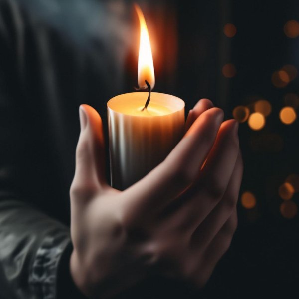 Девушка и свеча