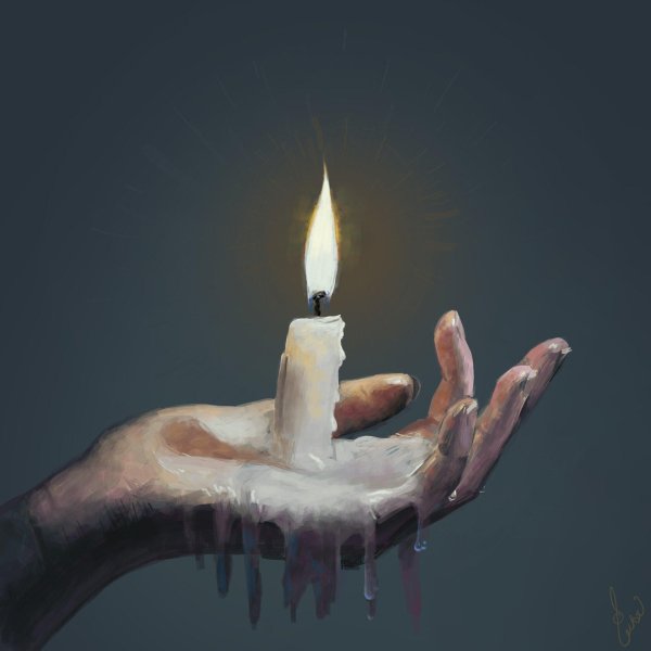 Девушка и свеча