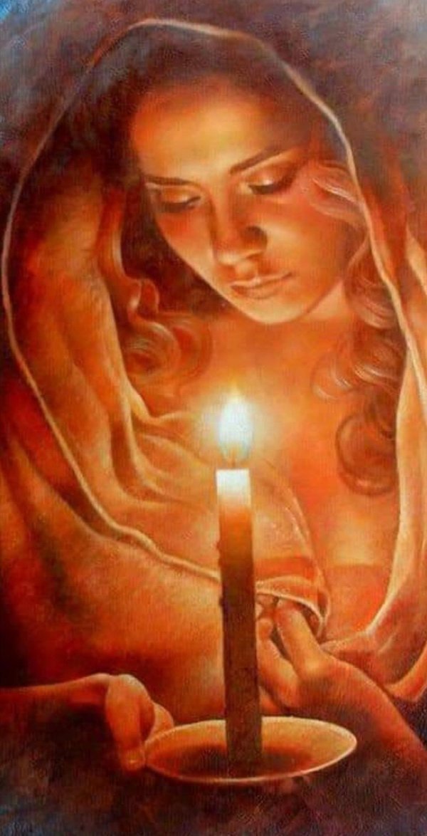 Девушка и свеча