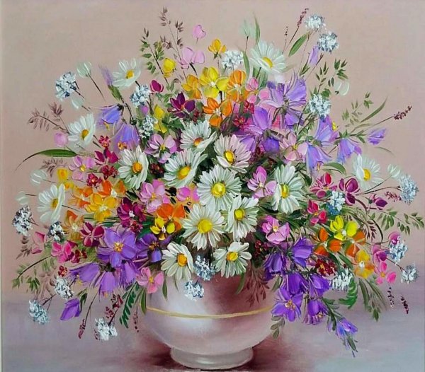 букет полевые цветы