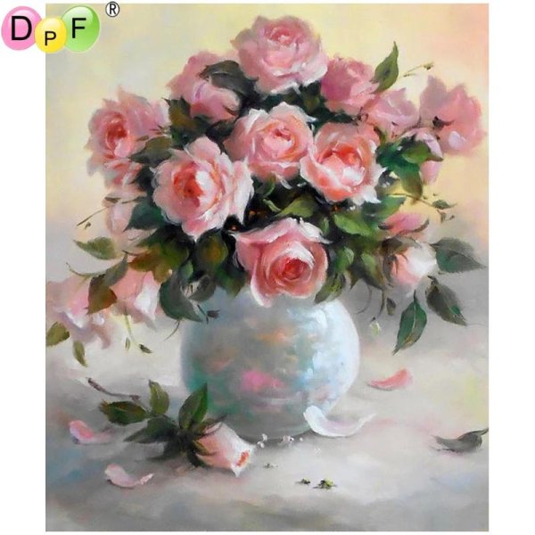 живопись розы